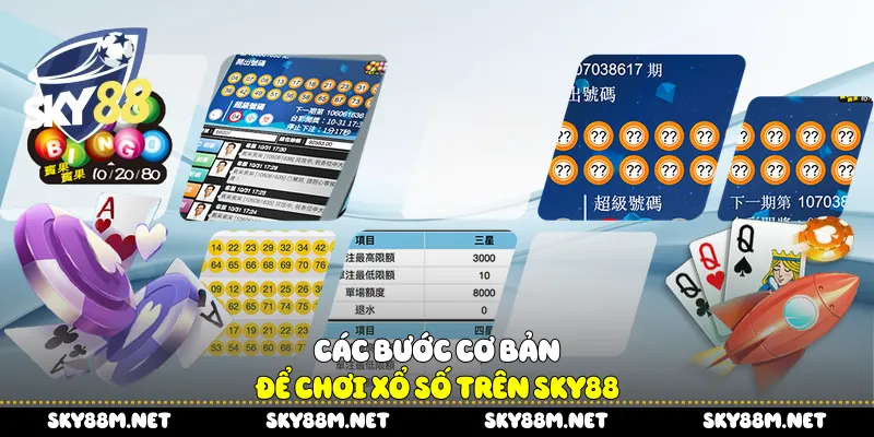 Các bước cơ bản để chơi xổ số trên Sky88